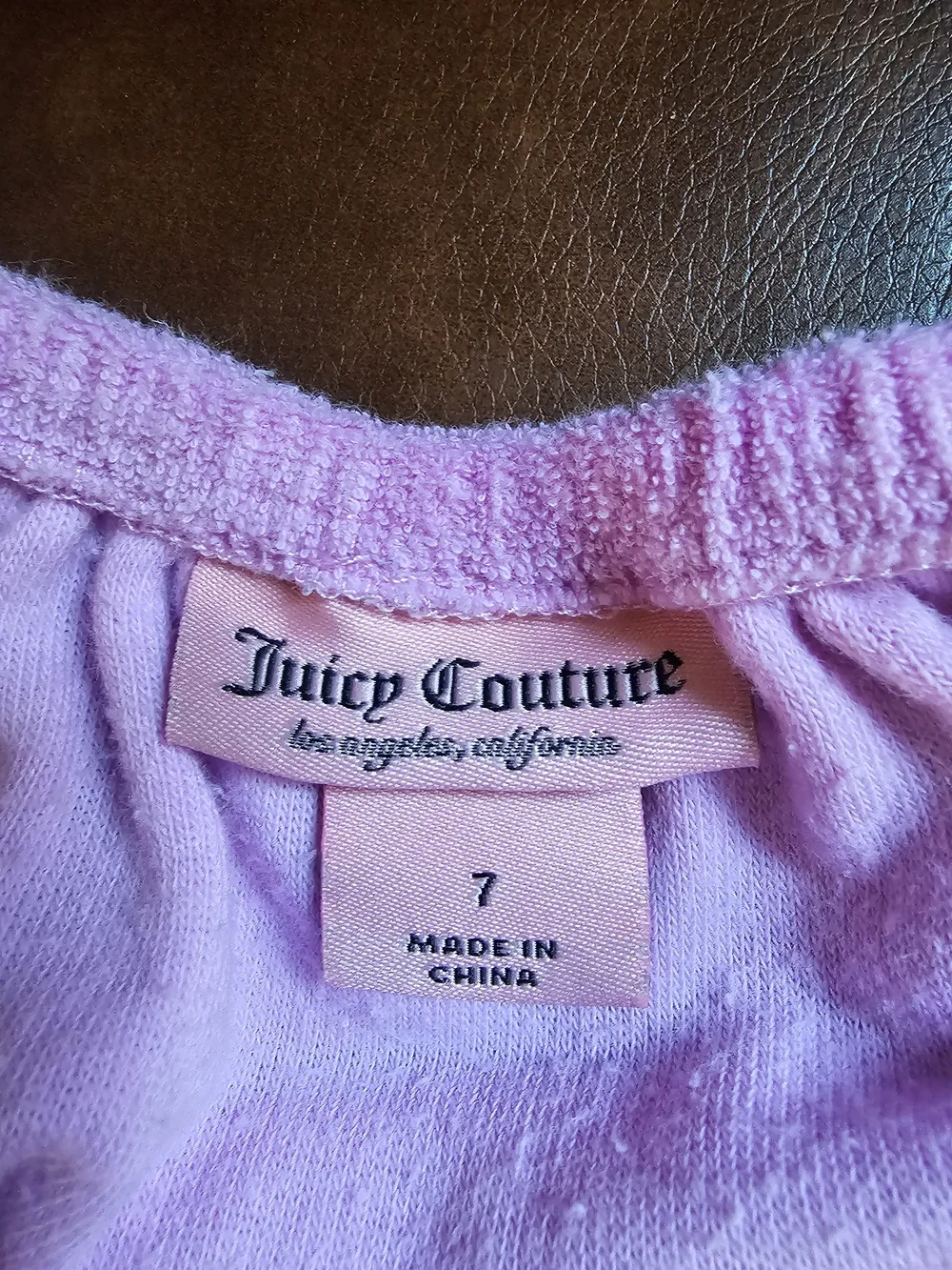Juicy Couture Pink Terry Two-Piece Short Set